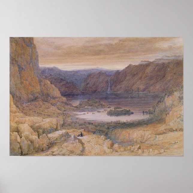 Poster A Mountain Lake (Norvège), vers 1827 (Devant)