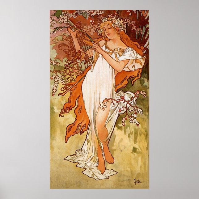 Poster A. Mucha Art Vintage (Devant)