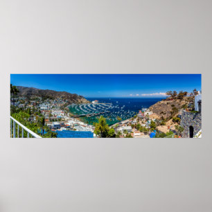 Poster A Panorama of Avalon on Catalina Island