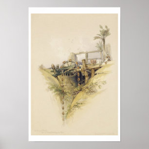 Poster A Persian Water Wheel, used in raising water from