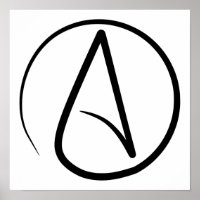 Poster 'A' pour l'athéisme
