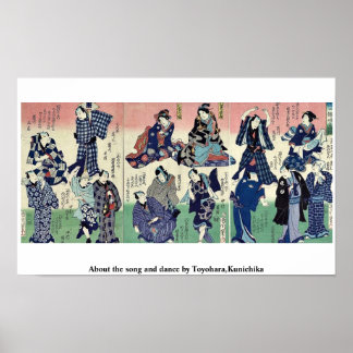 Poster A propos de la chanson et de la danse de Toyohara,