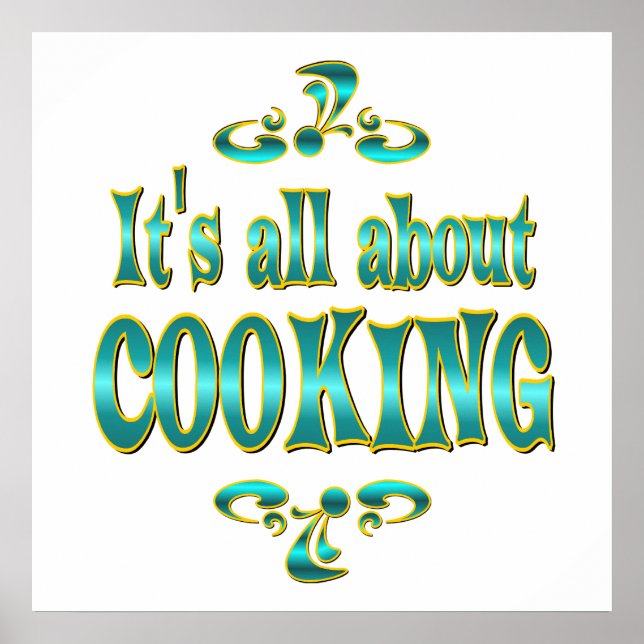POSTER À PROPOS DE LA CUISINE (Devant)