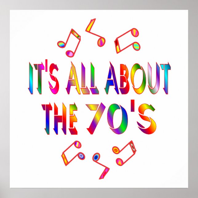 Poster À propos de la les années 70 (Devant)