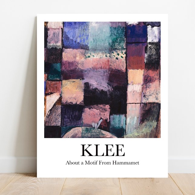 Poster A propos d'un motif d'Hammamet par Paul Klee (Klee's masterpiece "About a Motif From Hammamet" on YOUR wall!  Museum-quality poster)