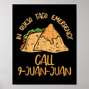 Poster À Queso Urgence Cinco De Mayo Shirt Taco Appel 9