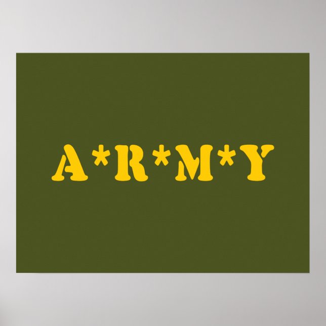 POSTER A*R*M*Y (Devant)