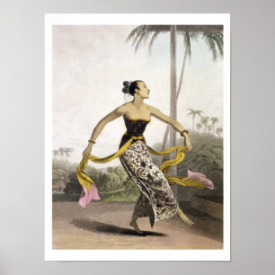 Poster A Ronggeng ou Dancing Girl, plate 21 from vol. I