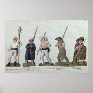 Poster A Sans Culotte avec son Pike, un Carter