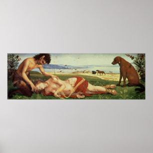 Poster A Satyr Mourning over a Nymph, c.1495