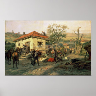 Poster A Scene from the Russian-Turkish War