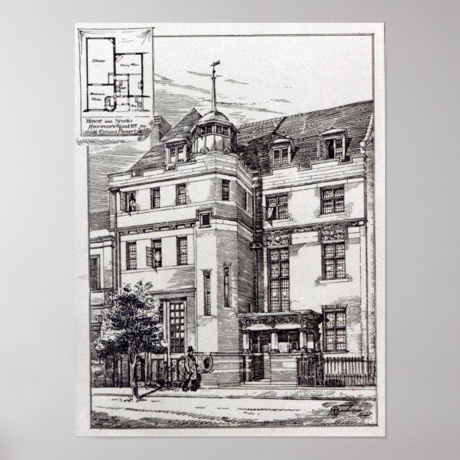 Poster A Sculptors Studio, 1892 (Devant)