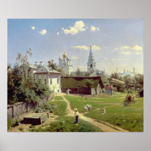 Poster A Small Yard in Moscow, 1878