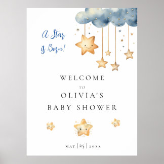 Poster A Star is Born Baby Shower Welcome
