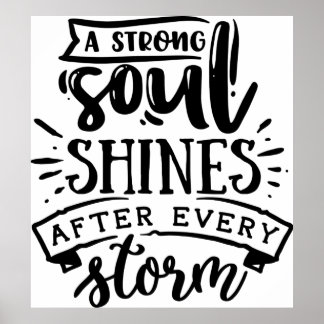 Poster A strong soul shines