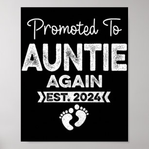 Poster À Tatie encore Établie en 2024 Annonce de grossess