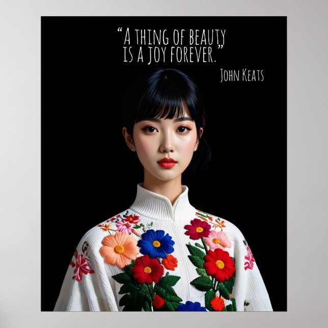 Poster A thing of beauty is a joy forever (Devant)