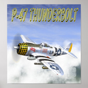 POSTER À THUNDERBOLT P-47
