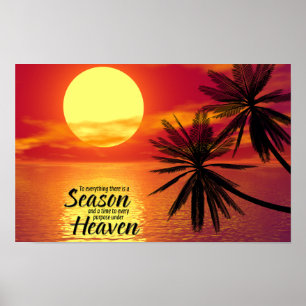 Poster À Tout Il Y A Une Saison (Ecclesiastes 3:1)