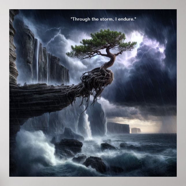 Poster A Travers La Tempête, Je Suis Constante. (Devant)