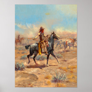 Poster A travers l'Alkali, 1904 par Charles Marion Russel