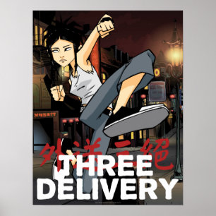 Poster à trois exemplaires Livraison™