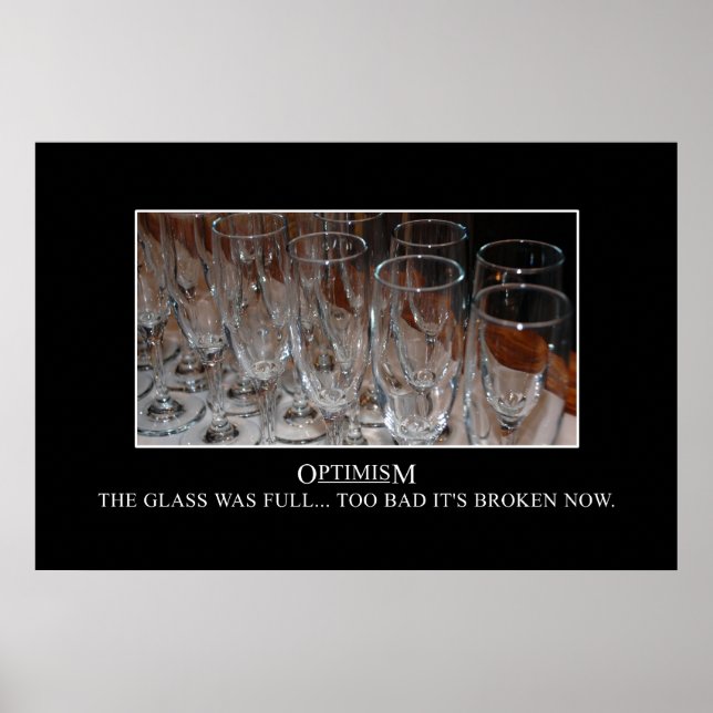 Poster À une époque, mon verre était plein [XL] (Devant)