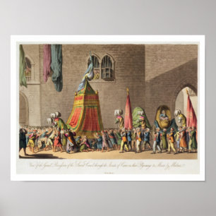Poster A View of the Grand Procession of the Sacred Camel