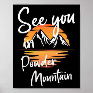 Poster A Voir En Powder Mountain Usa Vacances Ski