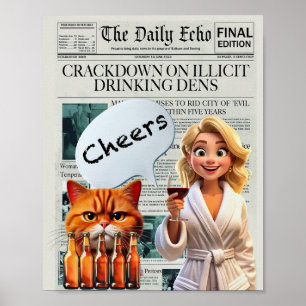 Poster À votre santé - buvez cul sec