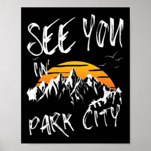 Poster À Vous Dans Park City Usa Vacances Randonnée Ski