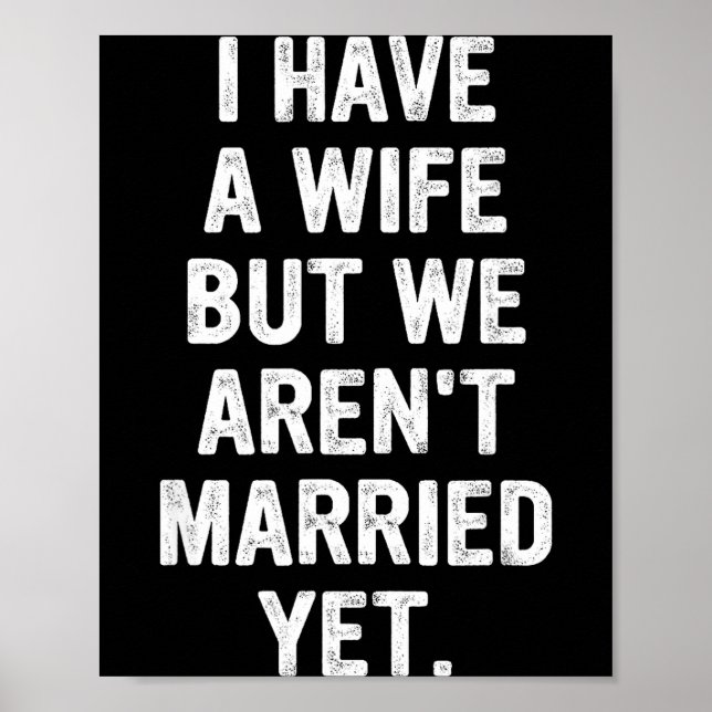 Poster A Wife, We Aren't Married Yet, Romantic  (Devant)