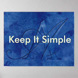 Poster AA Gardez-le simple