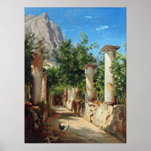 Poster Aagaard Ancient Columns Italy Painting