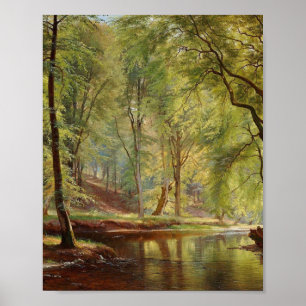 Poster Aagaard Forest Stream Landscape