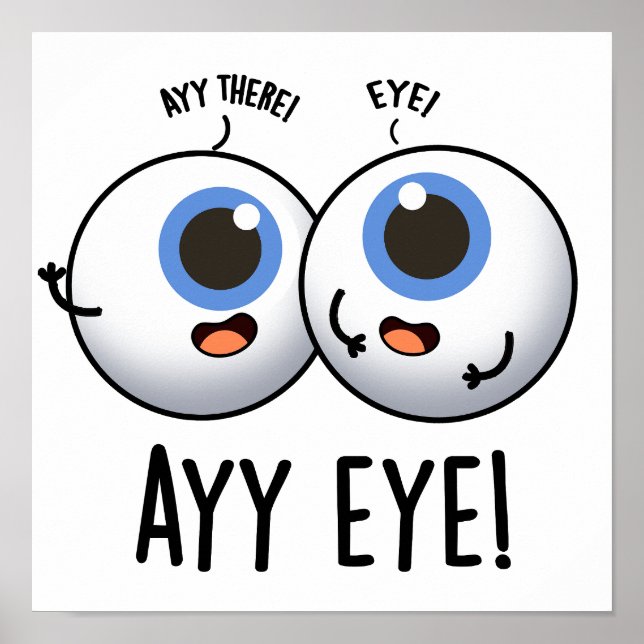 Poster Aay Eye Funny AI Pun (Devant)