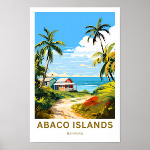 Poster Abaco Iles Bahamas Imprimer