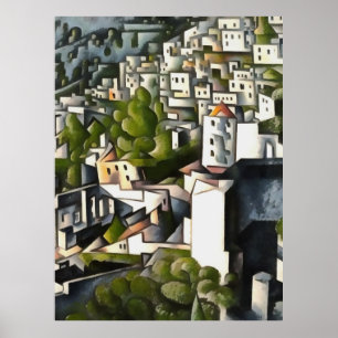 Poster Abandoned Houses Of Kayakoy Abstract Art