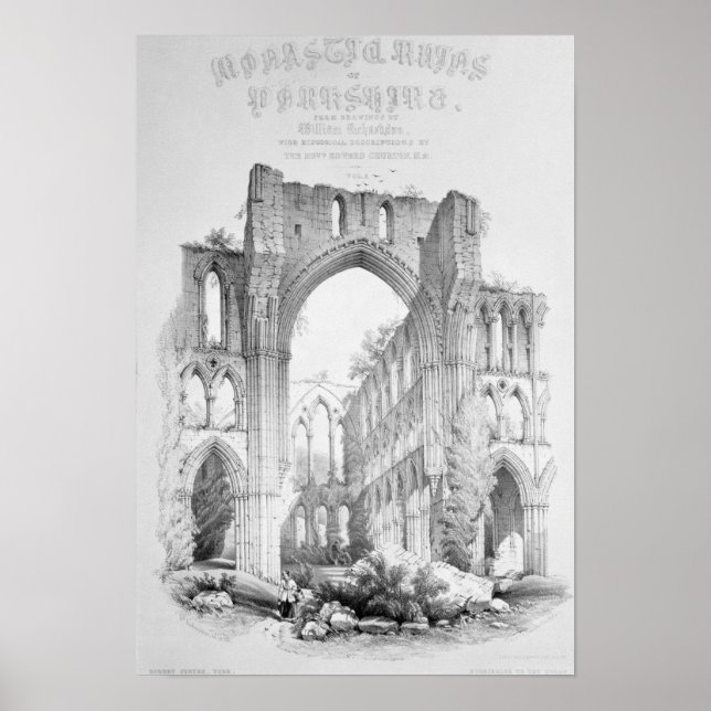 Poster Abbaye de Rievaulx (Devant)
