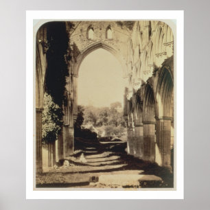Poster Abbaye de Rievaulx, North Yorkshire, 1854 (photo