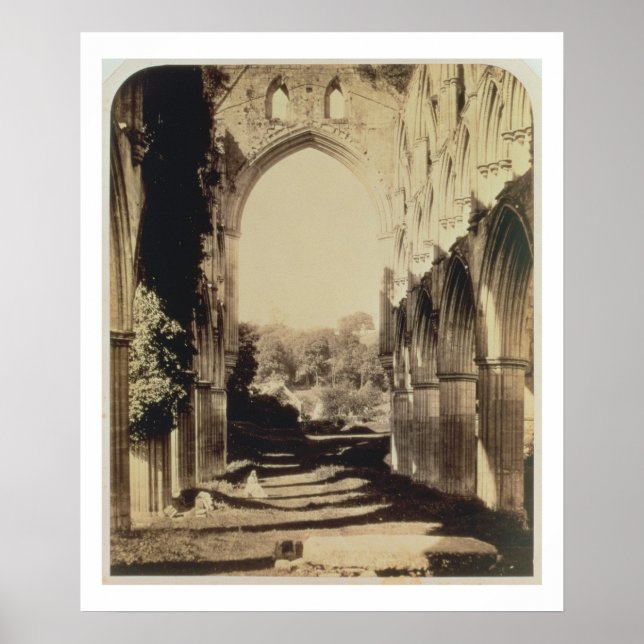Poster Abbaye de Rievaulx, Yorkshire du Nord, 1854 (photo (Devant)