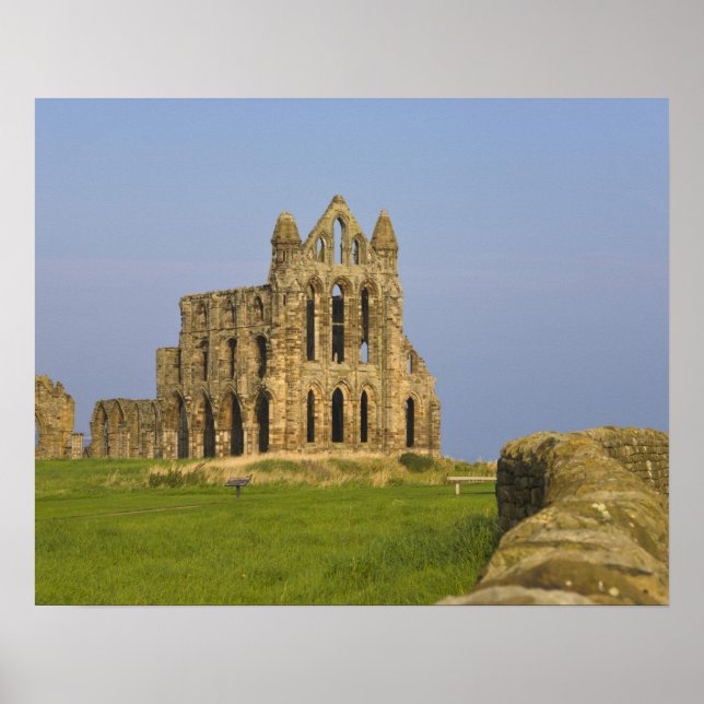 Poster Abbaye de Whitby, Whitby, North Yorkshire, Anglete (Devant)
