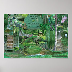 Poster Abbos Alley Collage Sewanee, TN OlioStudios.com