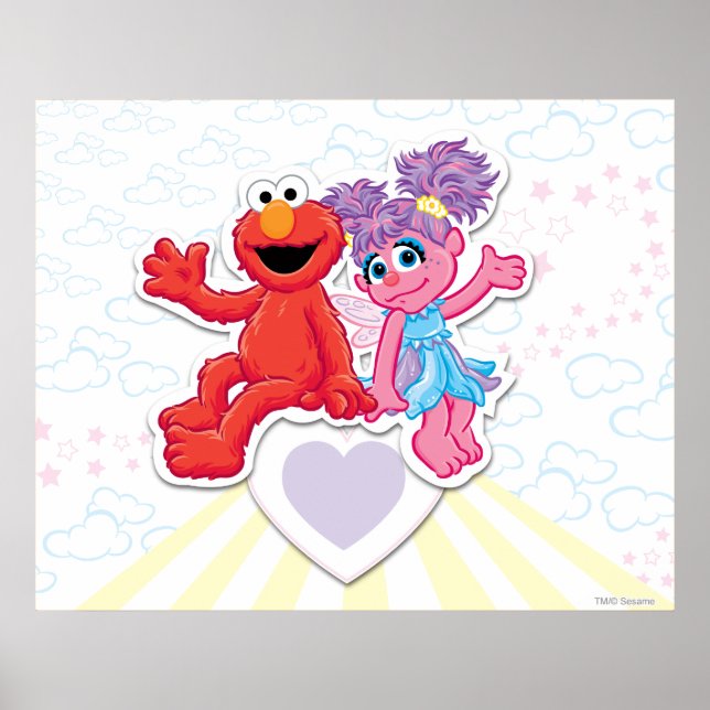 Poster Abby & Elmo Graphisme (Devant)