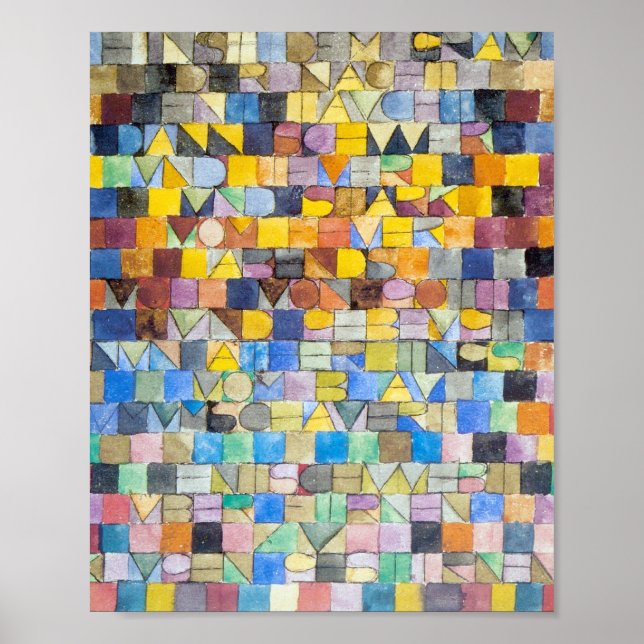 Poster ABC (Alphabet), Paul Klee (Devant)