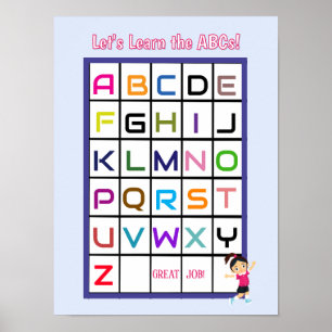 Poster ABC anglais