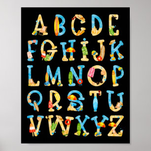 Poster Abc Kindergarten Enseignant Plage D'Été Fin De L'É