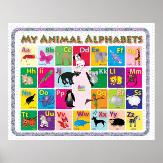 Poster ABC : Mon alphabet animal