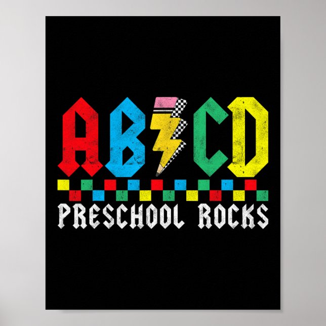 Poster Abcd Préscolaire Rocades Premier Jour Professeur P (Devant)