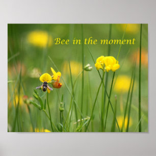 Poster Abeille pendant le moment